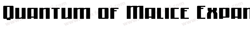 Quantum of Malice Expand Ital Expan字体转换